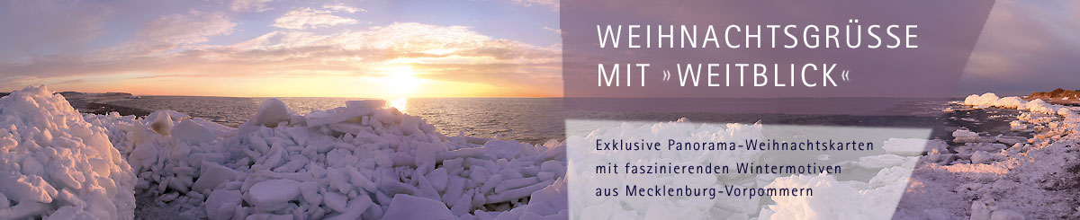 Panorama Weihnachtskarten aus Mecklenburg-Vorpommern