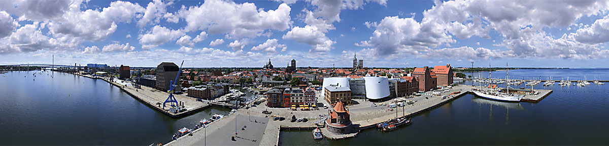 Panorama-Motiv: Stralsund Hafeninsel - Motivnummer: pk-hst-01